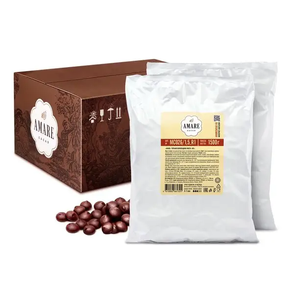 Amare шоколад горький "XXL", (капли) 5.5 мм, 3 кг