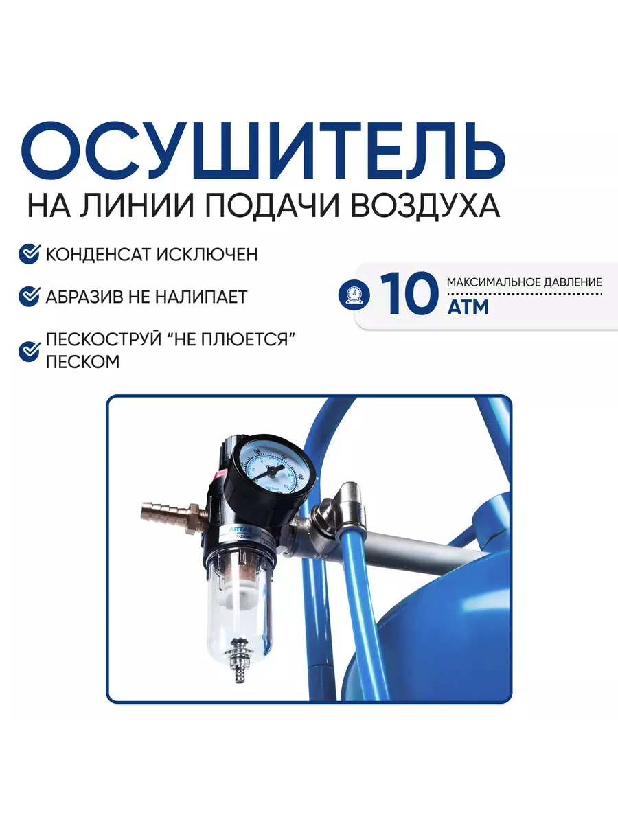 Пескоструй Булат / Пескоструйный аппарат 27л HELICON 85975683 купить за 16  962 ₽ в интернет-магазине Wildberries