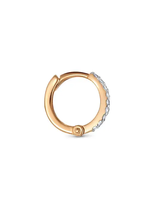 Vesna jewelry Моносерьга с натуральными бриллиантами лабрет в ухо, оранжевый, фото 5