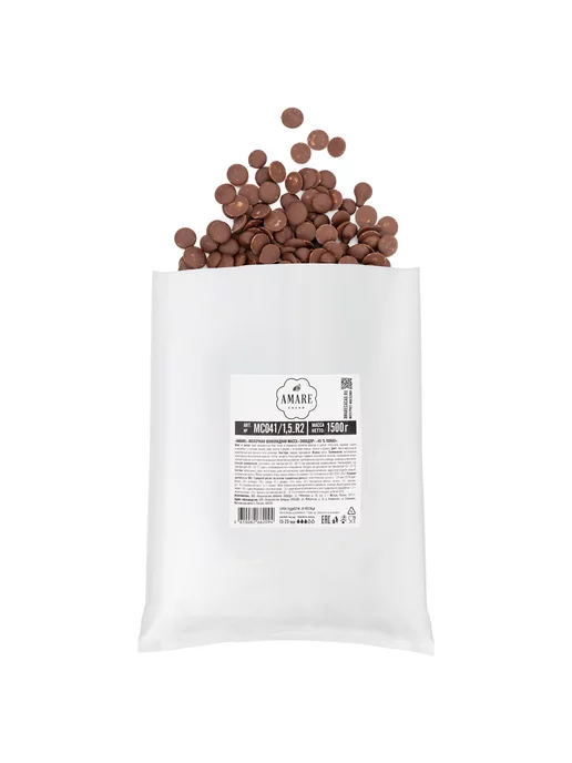 Amare cacao Шоколад кондитерский горький без сахара 72% (MC015) 3 кг, 3 кг, фото 2