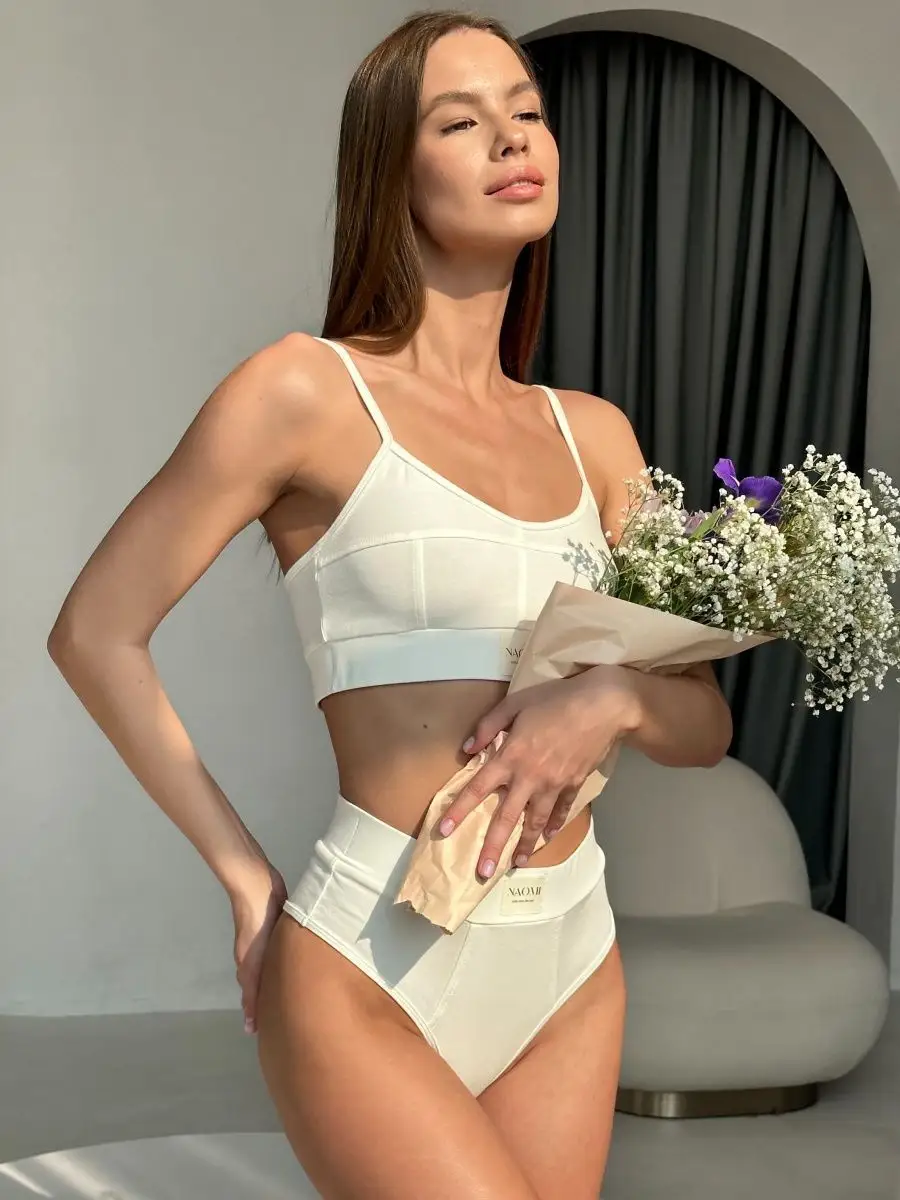 Топ - бюстгальтер базовый, без косточек, молочный NAOMI with Love 86140272  купить за 1 292 ₽ в интернет-магазине Wildberries