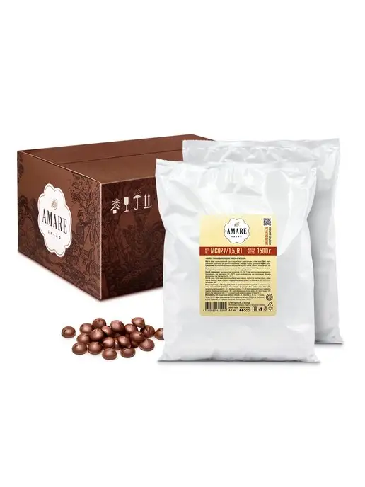 Amare cacao Шоколад кондитерский тёмный "Британия" (MC027), 3 кг, 3 кг