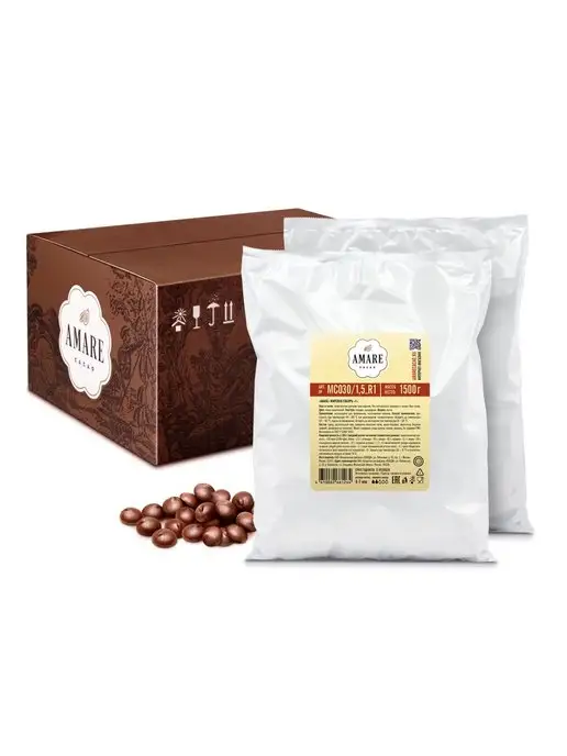 Amare cacao Жировая глазурь кондитерская горькая "Т" (MC030), 3 кг, 3 кг