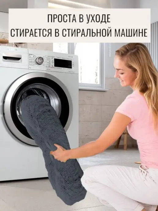 Zoowolk Лежанка круглая для кошек и собак 60 см, серый, фото 5