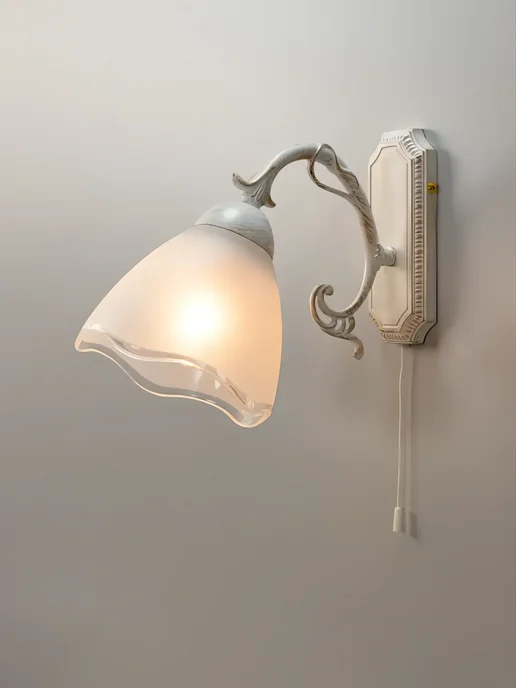 Citilux Бра классическое с выключателем Латур CL413410 патина, белый, фото 7