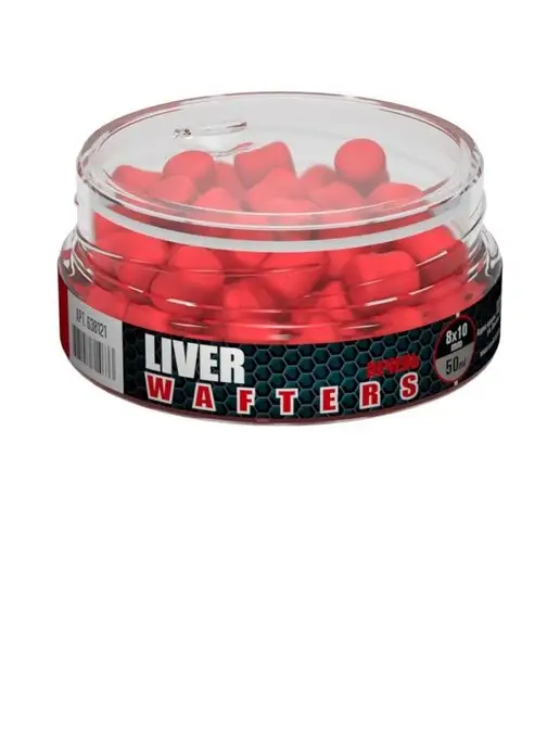 Sonik Baits Бойл насадочный Wafters 8x10 мм, Печень, 50 мл, 8x10 мм, 50 мл, фото 5