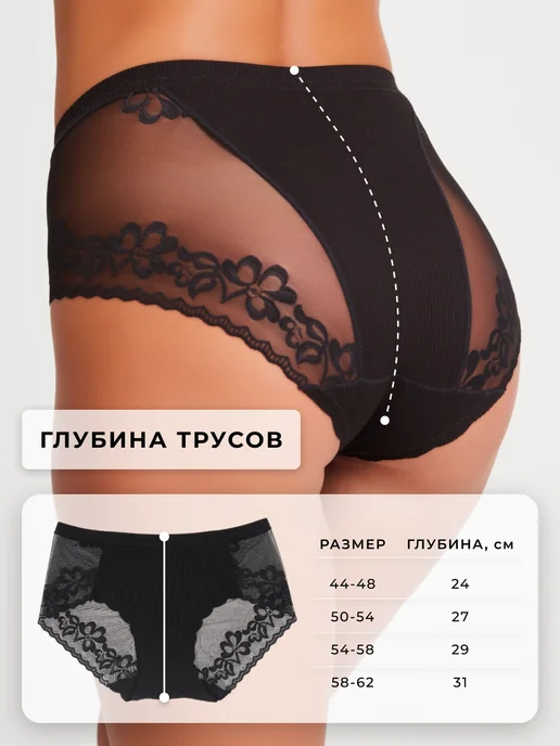 MiLido Трусы женские набор больших размеров 5 штук, синий, фото 7