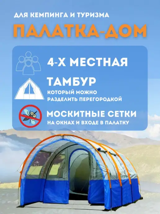 Vlaken Палатка, синий