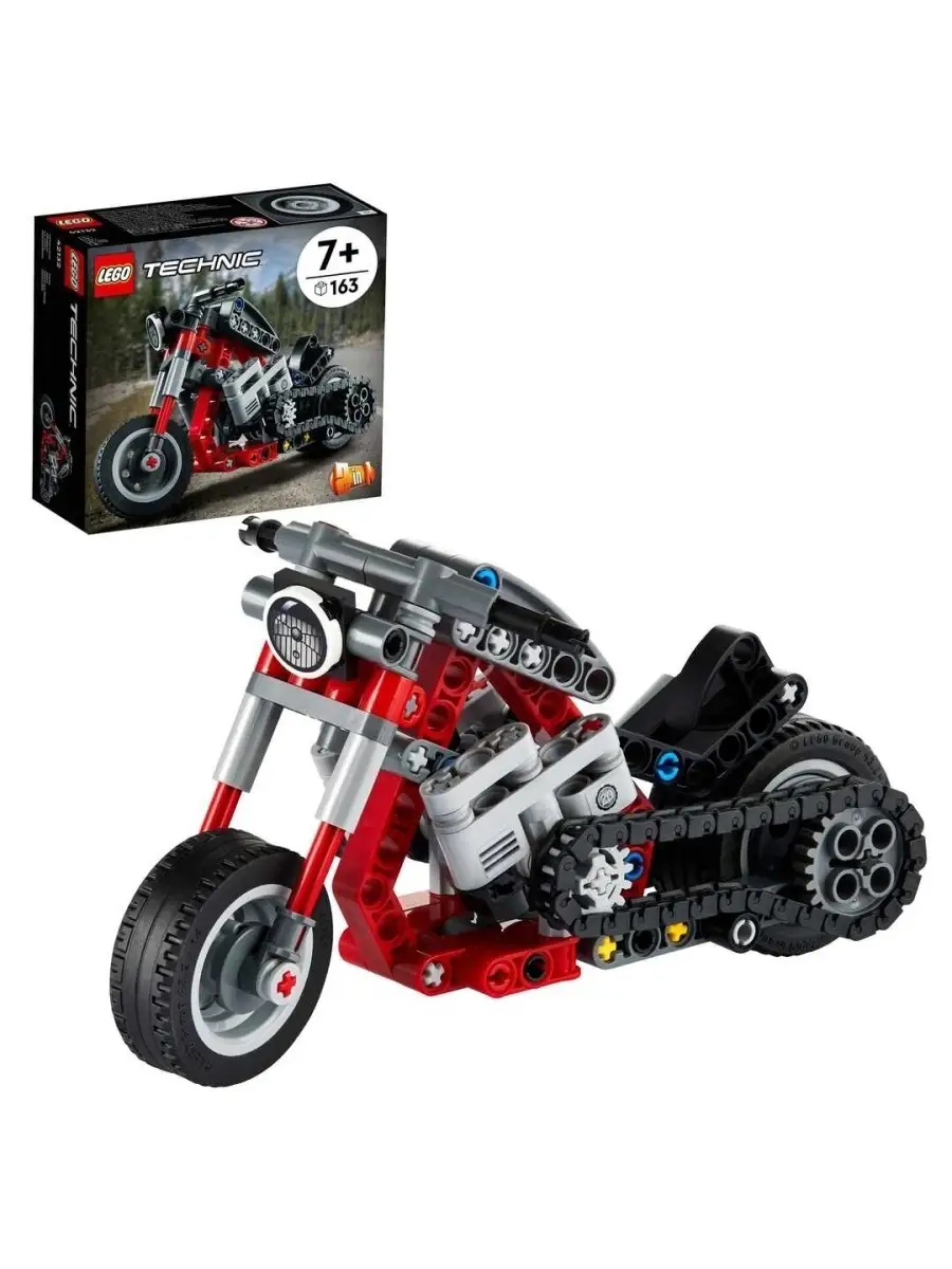 Конструктор Technic Мотоцикл 2 в 1 163 деталей LEGO 86474735 купить в  интернет-магазине Wildberries