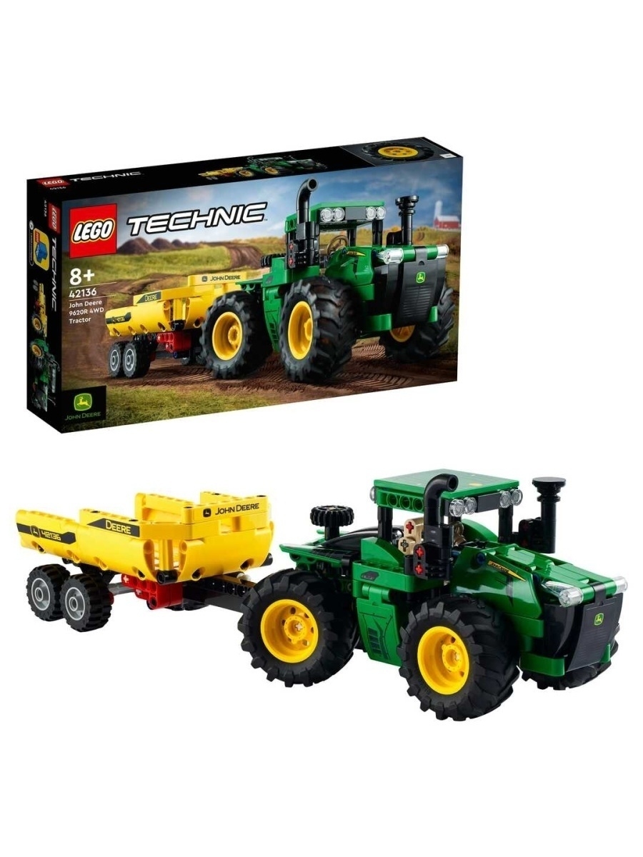 Конструктор Technic John Deere 9620R 4WD Трактор 390дет LEGO 86474823  купить за 5 219 ₽ в интернет-магазине Wildberries