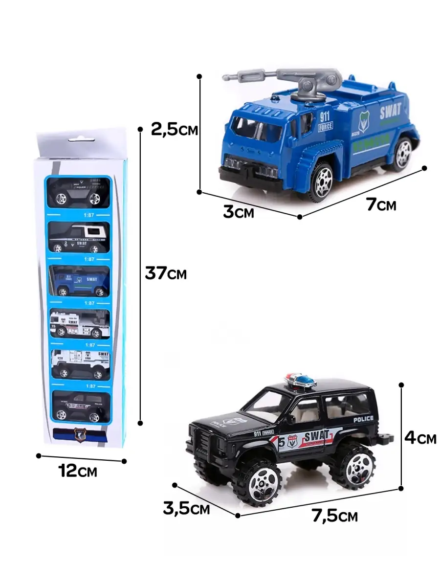 Набор полицейских машинок металлических WiMi 86535769 купить за 843 ₽ в  интернет-магазине Wildberries