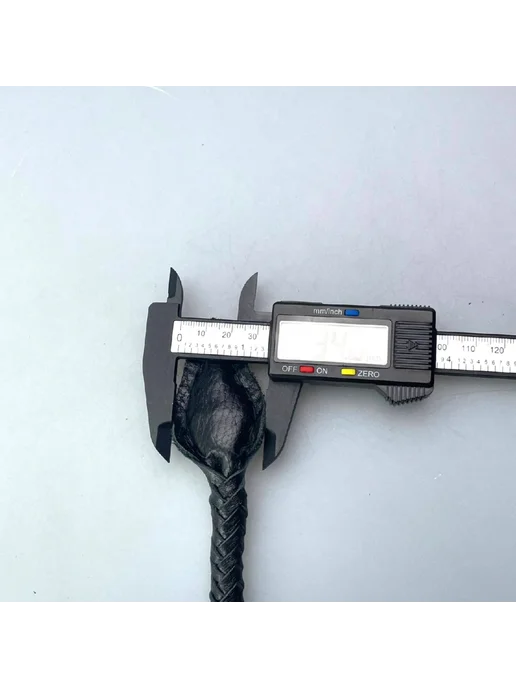 казачья атрибутика Длинная казачья нагайка из натуральной кожи (115 см), черный, фото 3