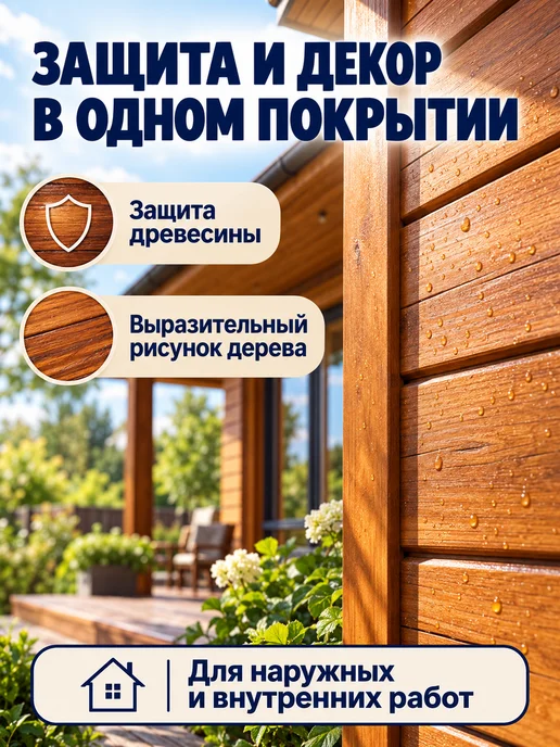 ЛЮБИМАЯ ДАЧА Декоративная пропитка для дерева, вариант, фото 6
