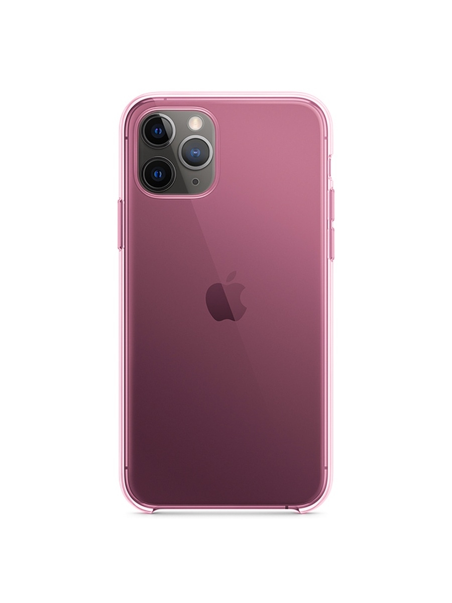 Розовый чехол на айфон 11. Pink Case. Pro Max пюре.