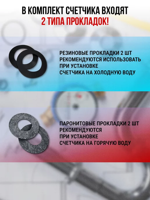 Декаст Метроник Счетчик воды универсальный без кмч Ду 15, без, фото 6
