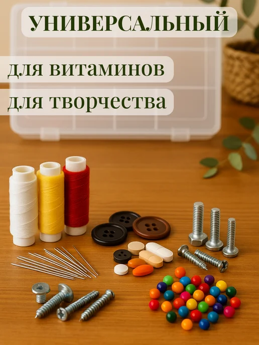 ДомСадМаркет Органайзер для хранения мелочей, белый, фото 8