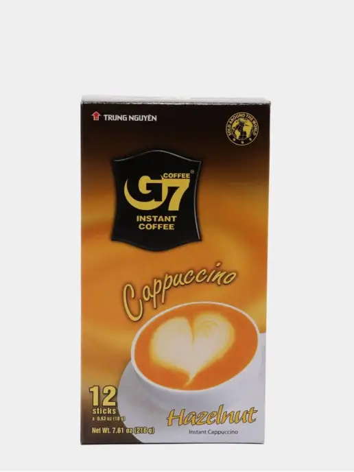 G7 Растворимый кофе 3в1 Капучино Лесной орех, Hazelnut, вариант, фото 4