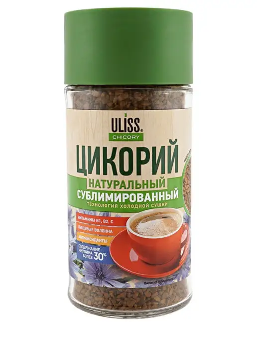 ULISS Цикорий натуральный сублимированный Улисс 85 гр, 2 шт, 85 г, 2 шт, в упаковке 520 г