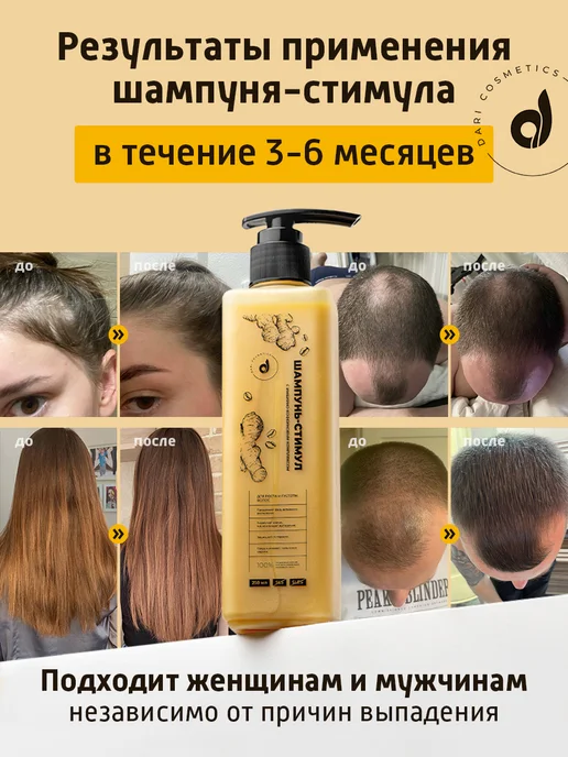 Dari cosmetics Шампунь-стимул от выпадения волос 250мл, 250 мл, фото 4