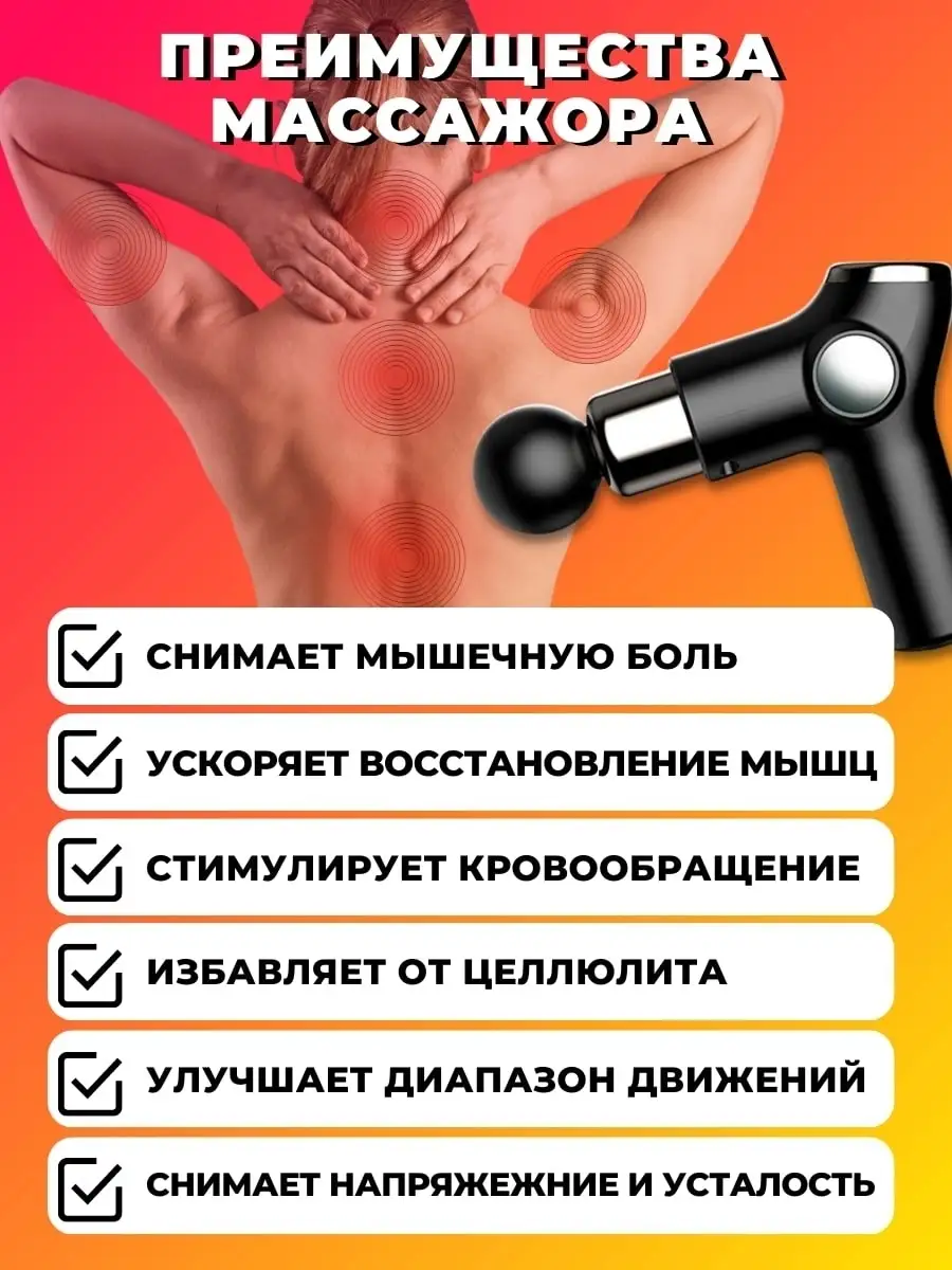 массажер перкуссионный для всего тела Healthy Body 86810361 купить за 1 405  ₽ в интернет-магазине Wildberries