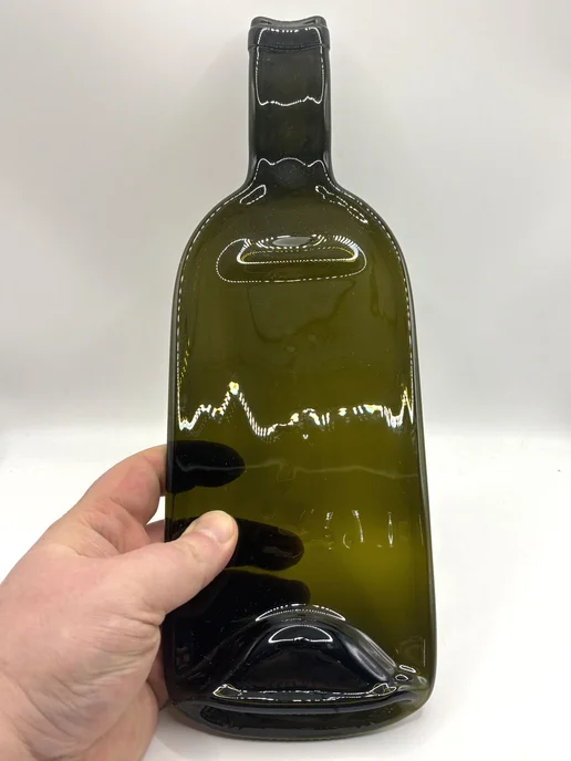 подарки Блюдо "Расплавленная бутылка" (30 х 15,5 х 4,5 см), 30x15.5x4.5 см, фото 4