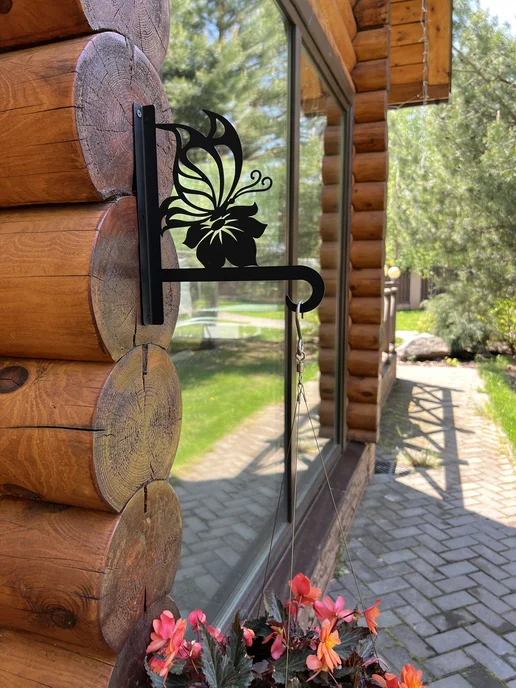 ComfyDecor Кронштейн для кашпо держатель для цветов, черный, фото 8