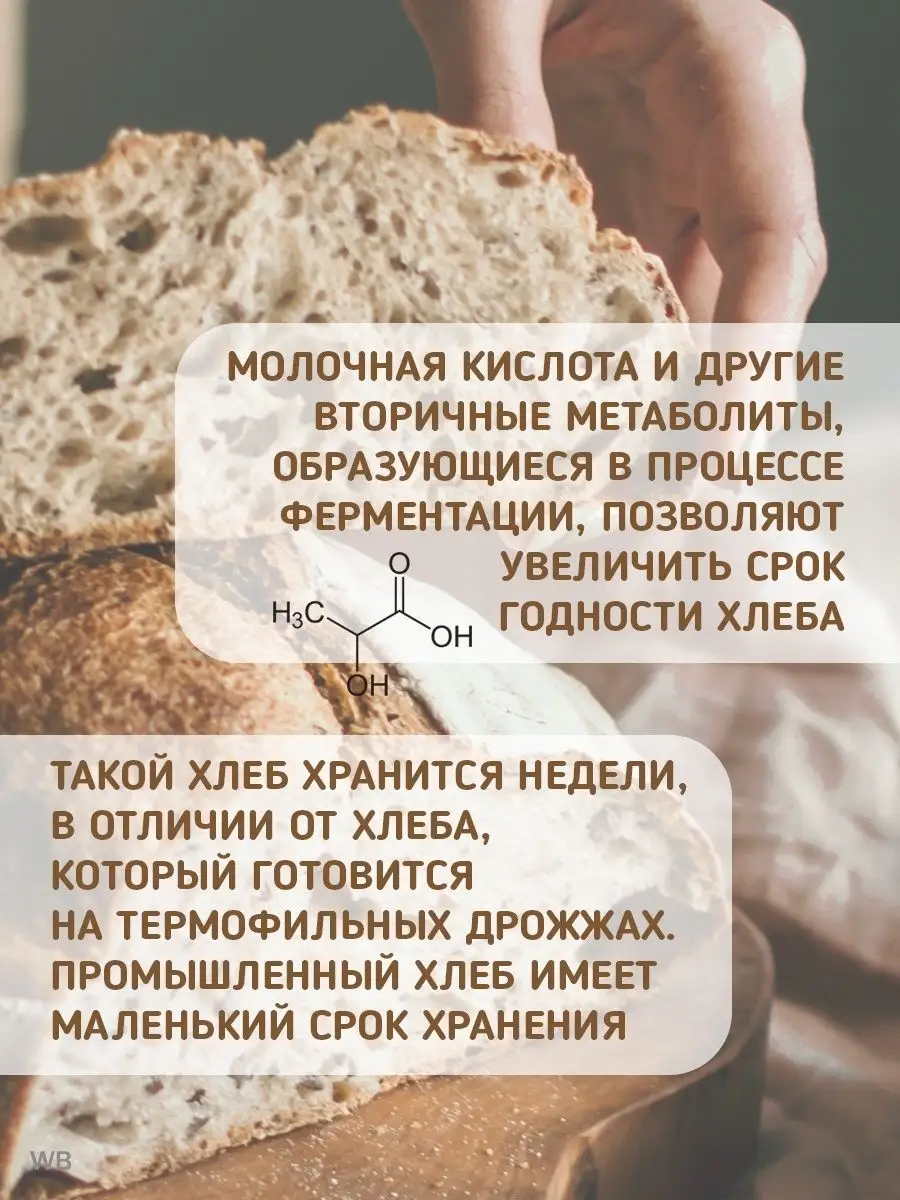 Закваска для хлеба ржаная/для кваса Фабрика Натуральных Продуктов 86949993  купить в интернет-магазине Wildberries