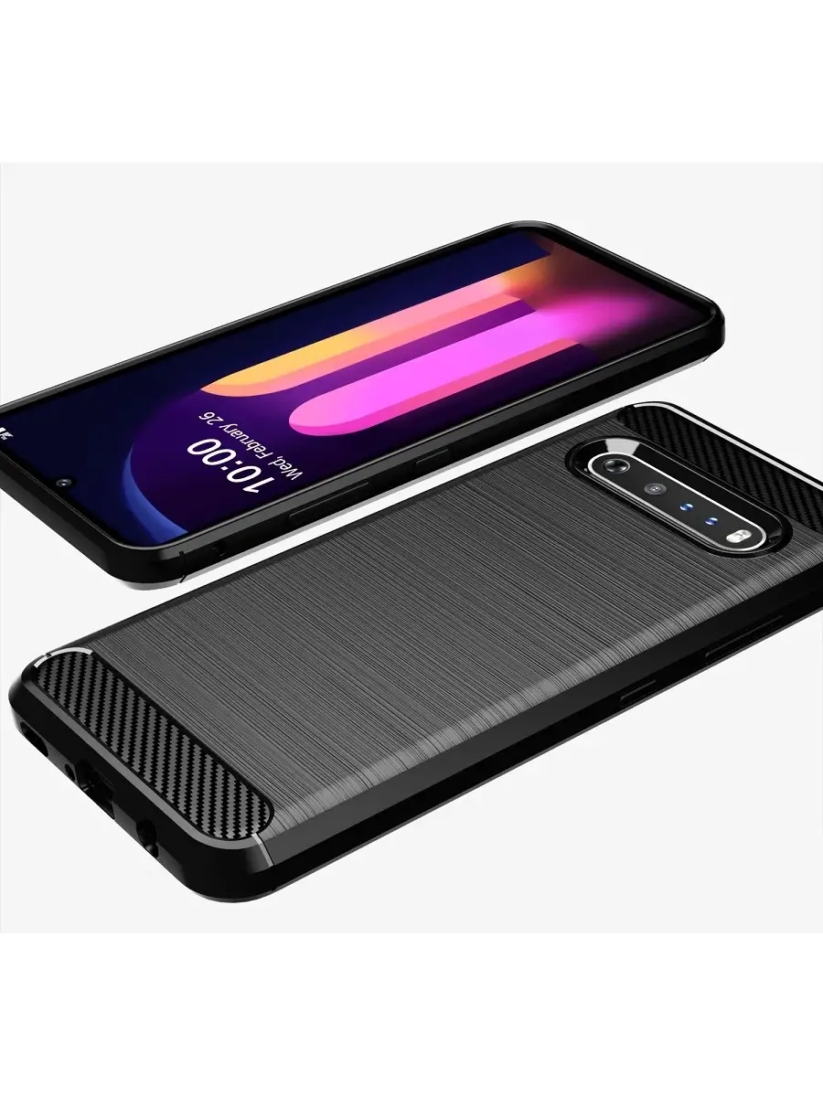 Черный чехол мягкий для LG V60 ThinQ Caseport 86950900 купить в  интернет-магазине Wildberries