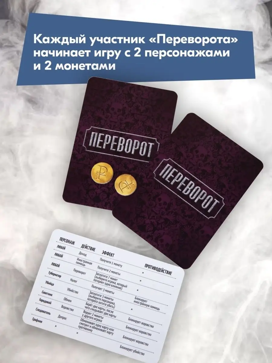 Переворот Coup для взрослых компаний СКВИРЛ 86954664 купить за 768 ₽ в  интернет-магазине Wildberries