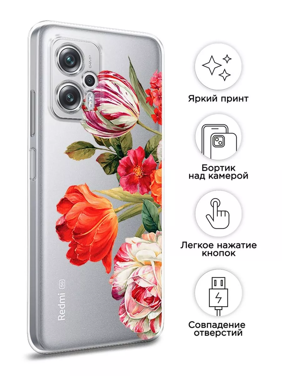 Чехол на Poco X4 GT / Redmi Note 11T Pro с рисунком Xiaomi 86981273 купить  за 370 ₽ в интернет-магазине Wildberries