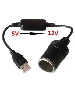 Кабель переходник с USB на прикуриватель, с 5В на 12В MEGAlavka 87016258 купить за 304 ₽ в интернет-магазине Wildberries