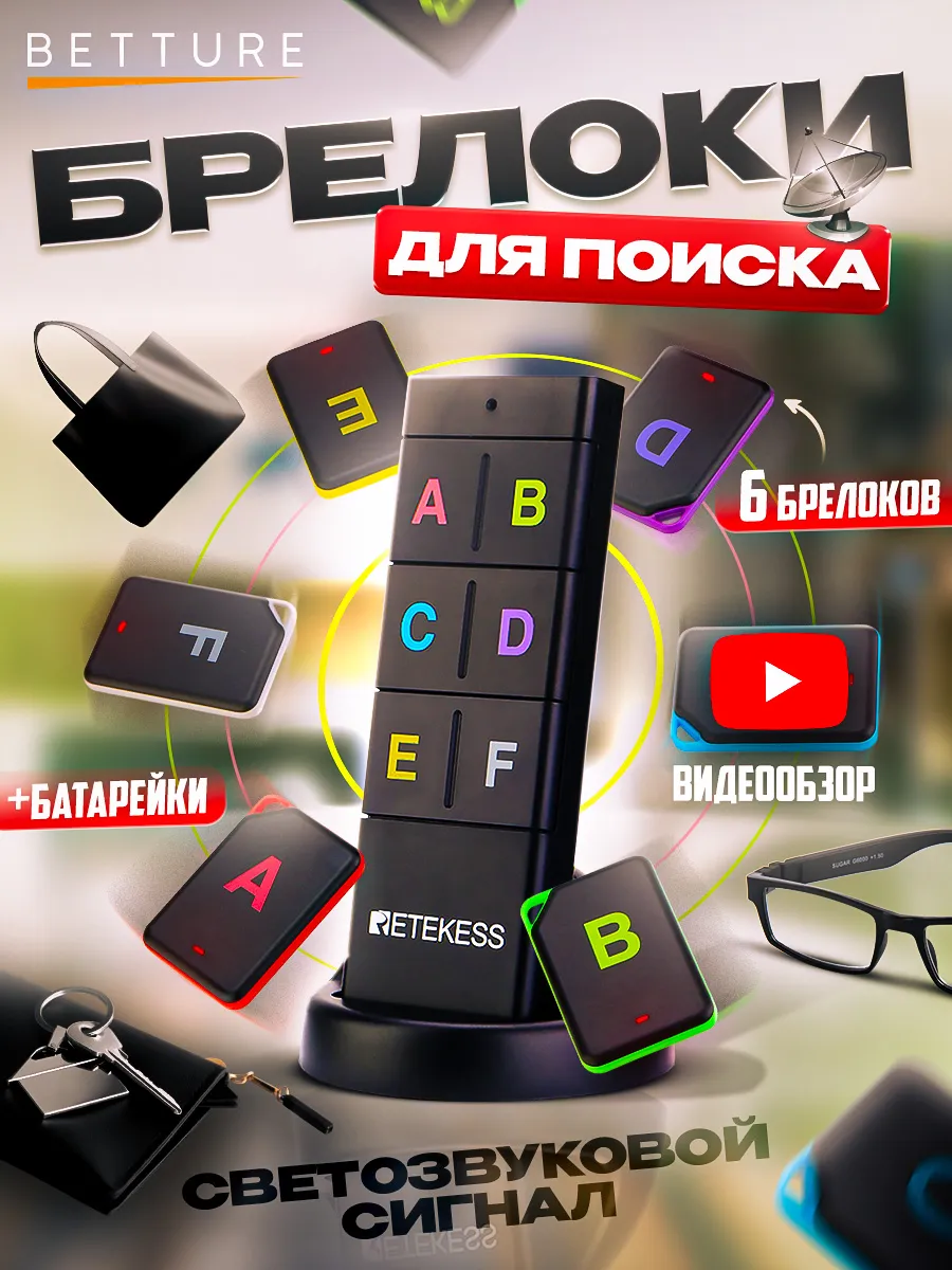 Брелок для ключей трекер и локатор