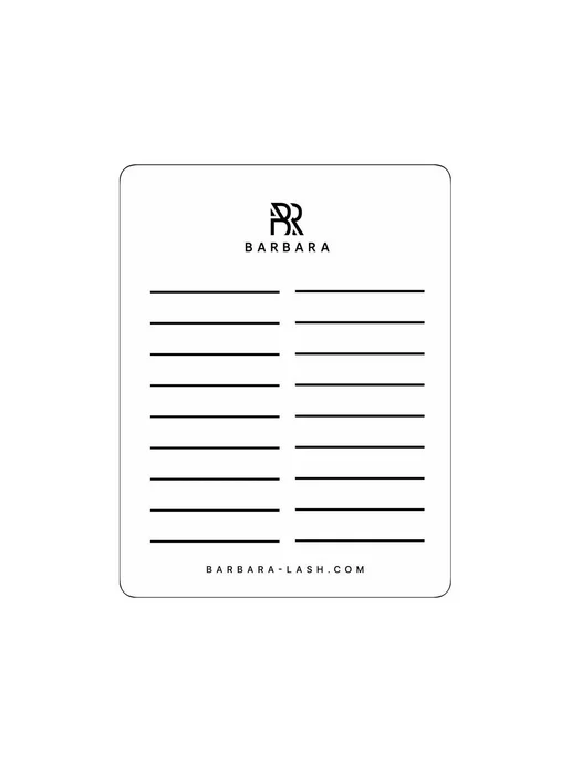 BarBara Планшет для ресниц большой 11,5х15 см, 11.5x15 см