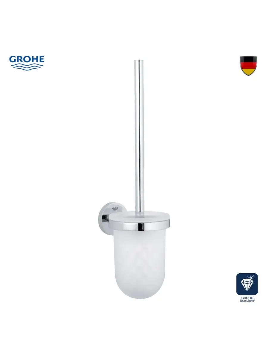 Grohe Туалетный ёршик Grohe Essentials в комплекте, хром (40374001) — купить в Алматы