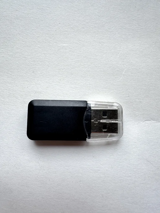 КАРТРИДЕР MICRO USB 2.0 Картридер для карт памяти micro SD USB card microSD адаптер, черный, фото 5