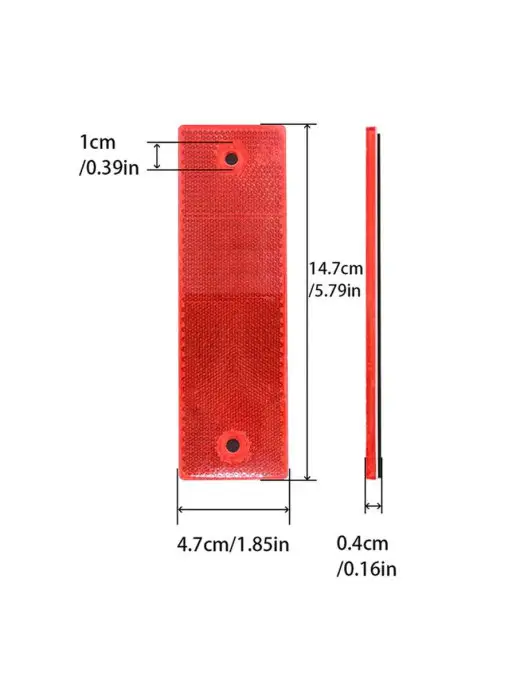 AutoElement Светоотражатели с отверстиями Красные 2шт, 2 шт, фото 3