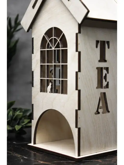 wooden.gift.spb Домик сувенирный для пакетиков чая, вариант, фото 6