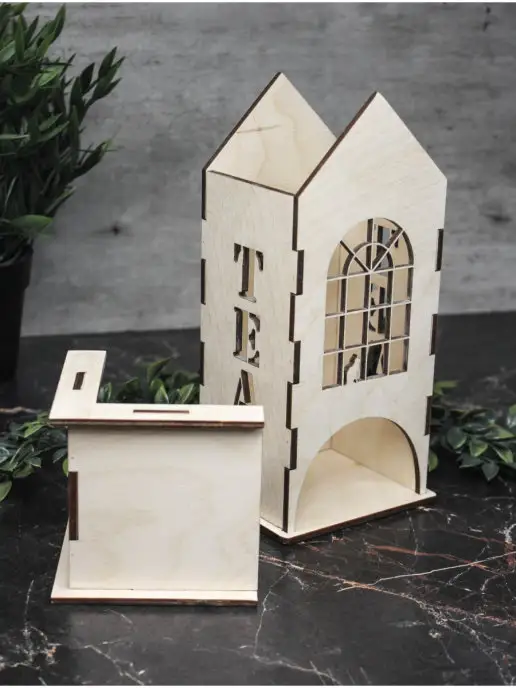 wooden.gift.spb Домик сувенирный для пакетиков чая, вариант, фото 8