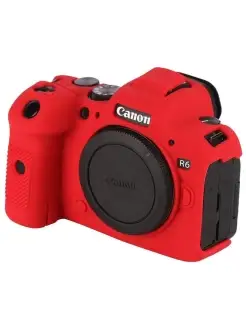 Силиконовый чехол CameraCase для Canon EOS R6 красный без бренда 87170487 купить за 1 431 ₽ в интернет-магазине Wildberries