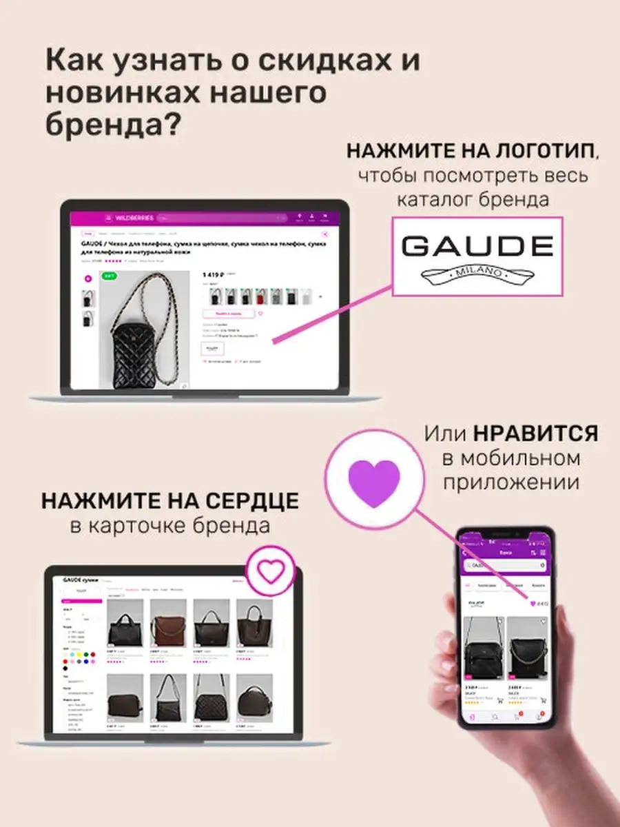 Косметичка женская большая натуральная кожа дорожная клатч GAUDE 87244359  купить в интернет-магазине Wildberries