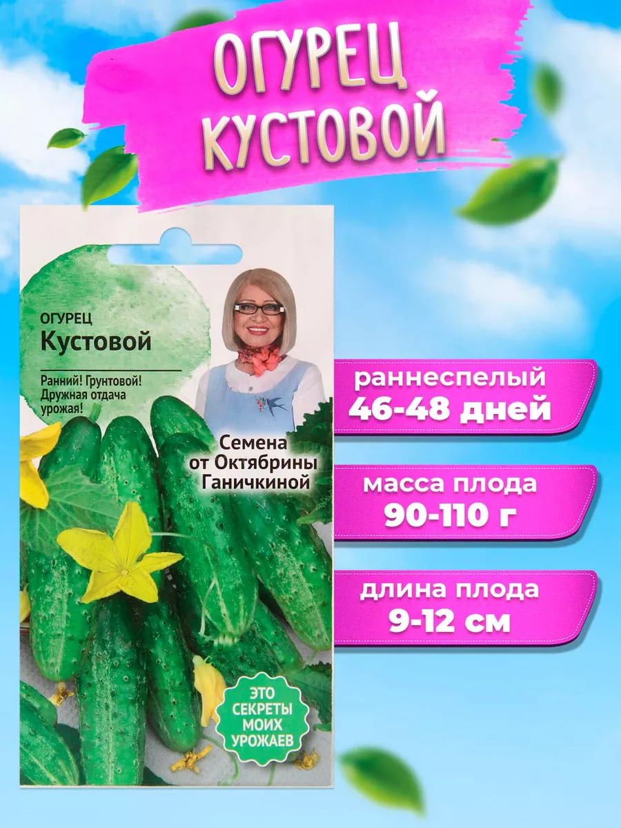 Огурец Кустовой 0,3 г / семена огурцов для посадки / огурцы для балкона  сада дома / овощей АГРОСИДСТРЕЙД 87360196 купить за 158 ₽ в  интернет-магазине Wildberries