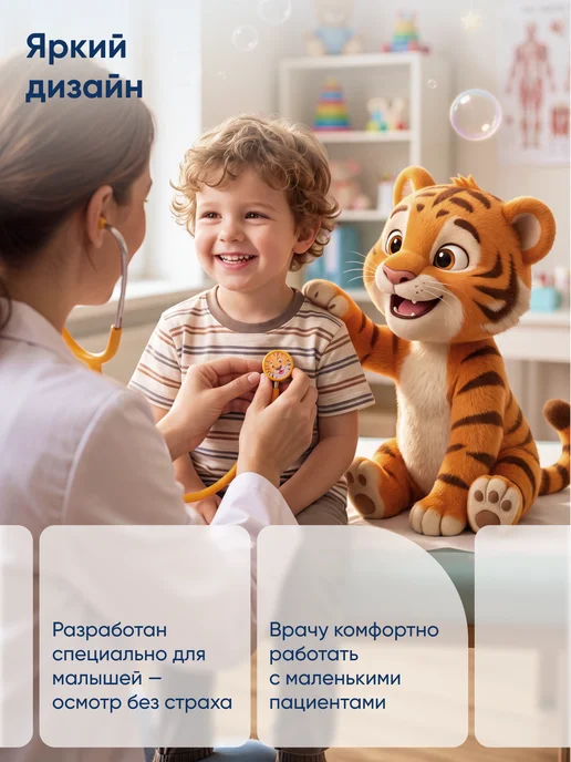 CS Medica Фонендоскоп Стетоскоп медицинский детский Baby CS-401, оранжевый, фото 7
