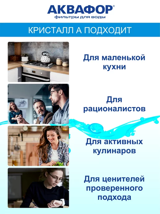 Аквафор Кристалл А - модули для жесткой воды К5 КН К7, вариант, фото 3
