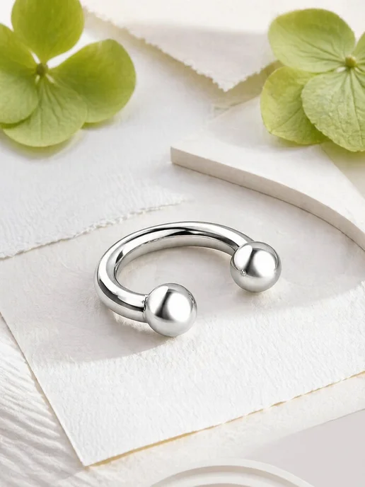 Gold Plaza Jewelry Ювелирный пирсинг циркуляр, золотой, фото 2