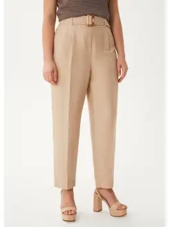 Брюки песочного оттенка LALIS 87456370 купить за 1 246 ₽ в интернет-магазине Wildberries