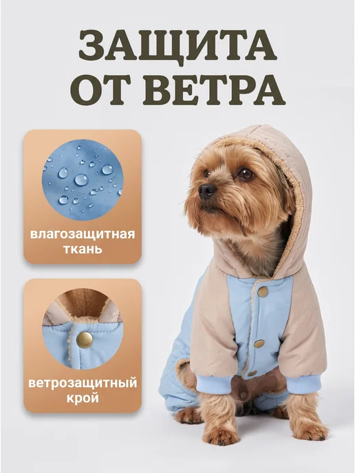 Arnydog Комбинезон для собак мелких и средних пород, голубой, фото 5