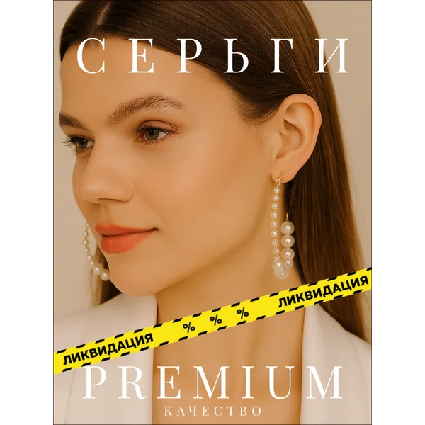 Серьги кольца большие
