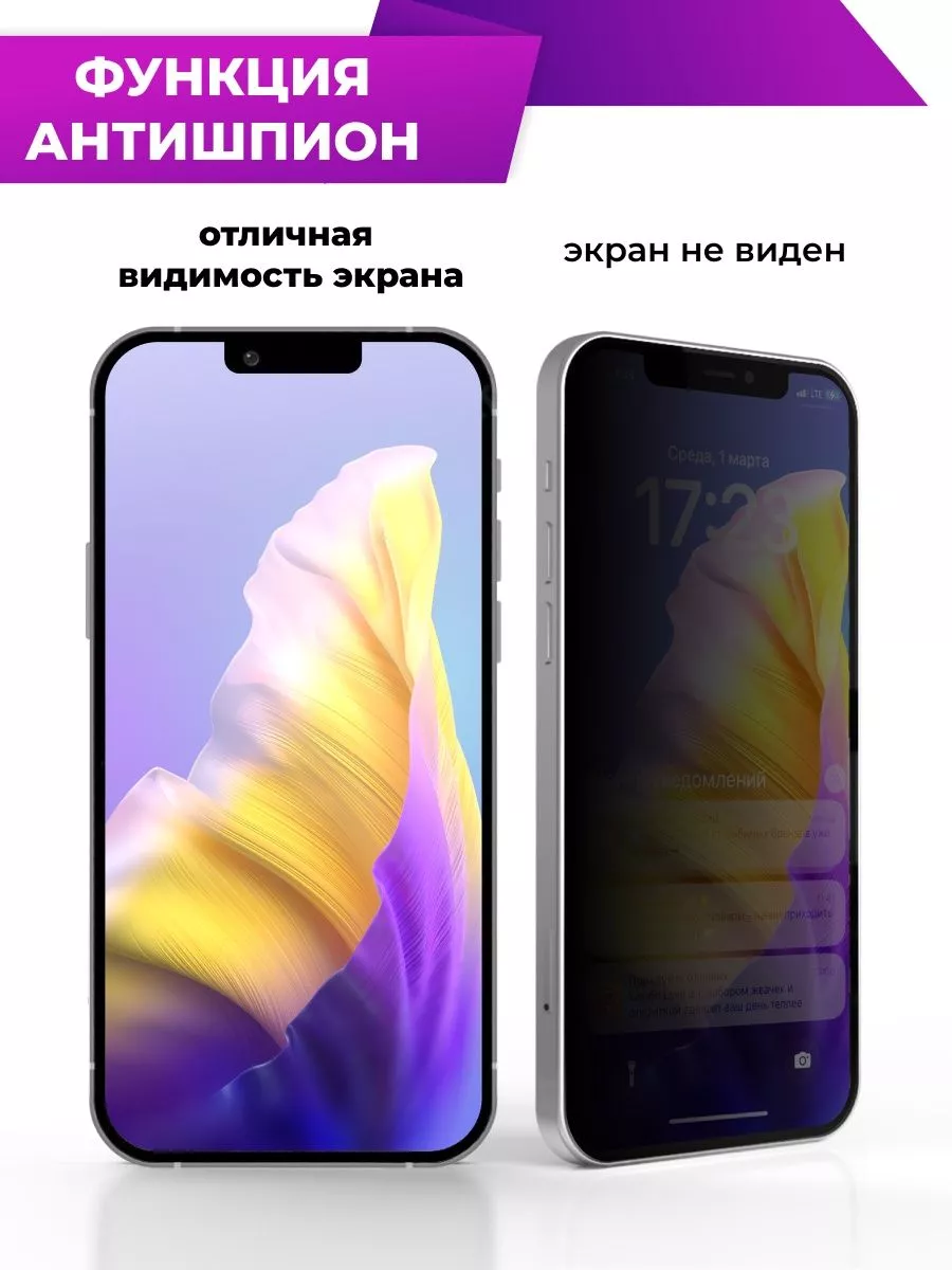 Антишпион стекло на Honor 9C / Y7p LS 87671409 купить в интернет-магазине  Wildberries