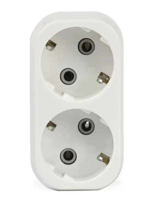SmartBuy Разветвитель 2 гнезда с заземлением-SBE-16-A02-2z, белый, фото 2