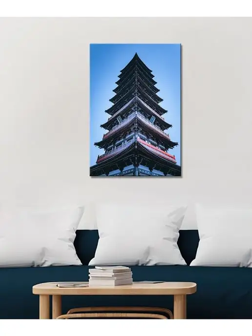 Картины с городами Картина на холсте Китай архитектура 21 20х30, 20x30